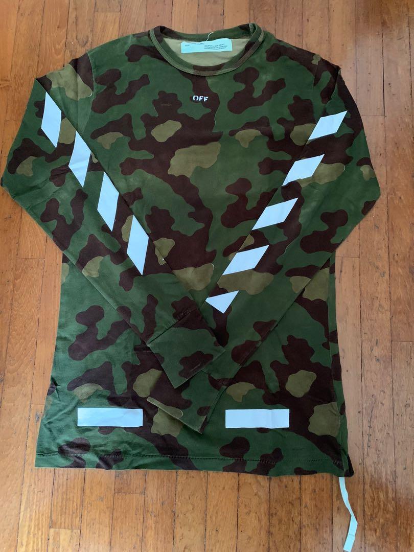 Off white 2025 long sleeve camo