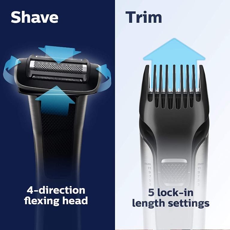 Philips Norelco Bodygroom Series 7000 Showerproof Body Trimmer & Shaver