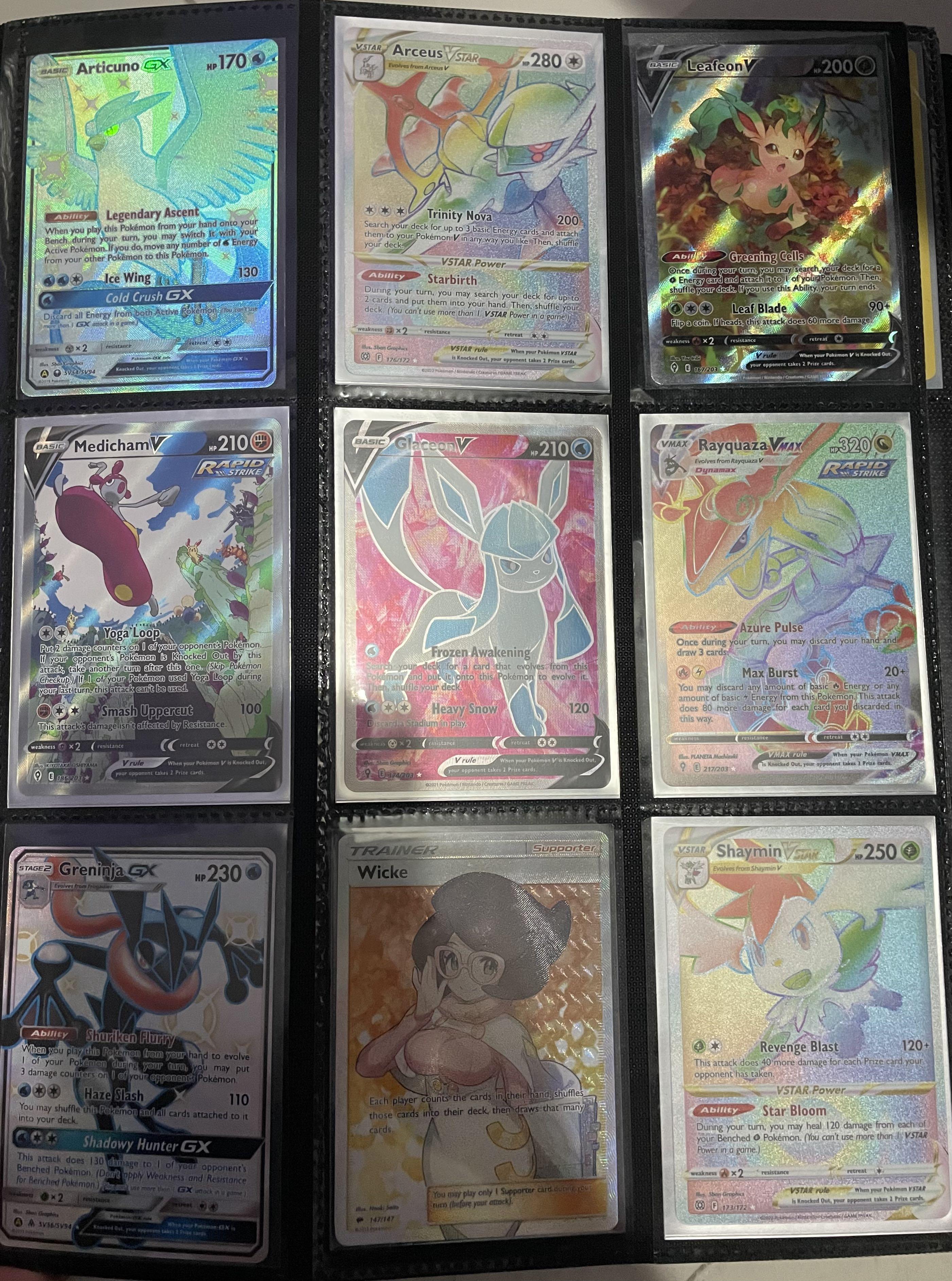 Pokemon TCG Trading Card Game Secret Rare Cards/Full Art/Alternate Arts  Brilliant Stars Hidden Fates Evolving Skies