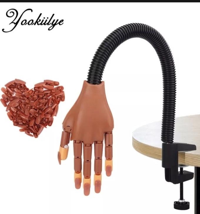 Reliefto 2Pcs Practice Hand Fingers for Acrylic Nails, Art Display,Nail Hand ,Fake Hand for Nails Practice, Flexible Bendable Manicure Hand Art Training  Tools : Amazon.in: Beauty