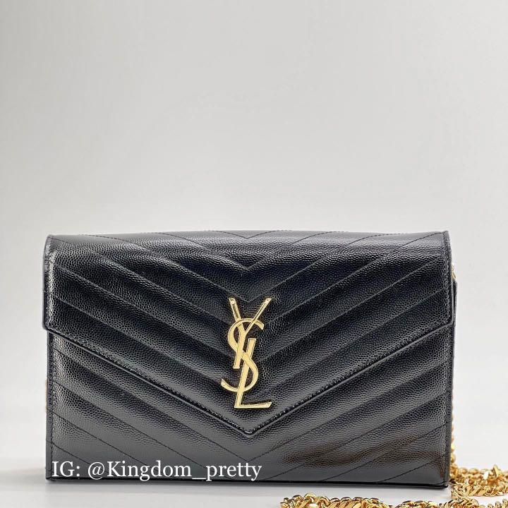 Authentic YSL WOC Monogram Chain Wallet, Luxury, Bags & Wallets on Carousell