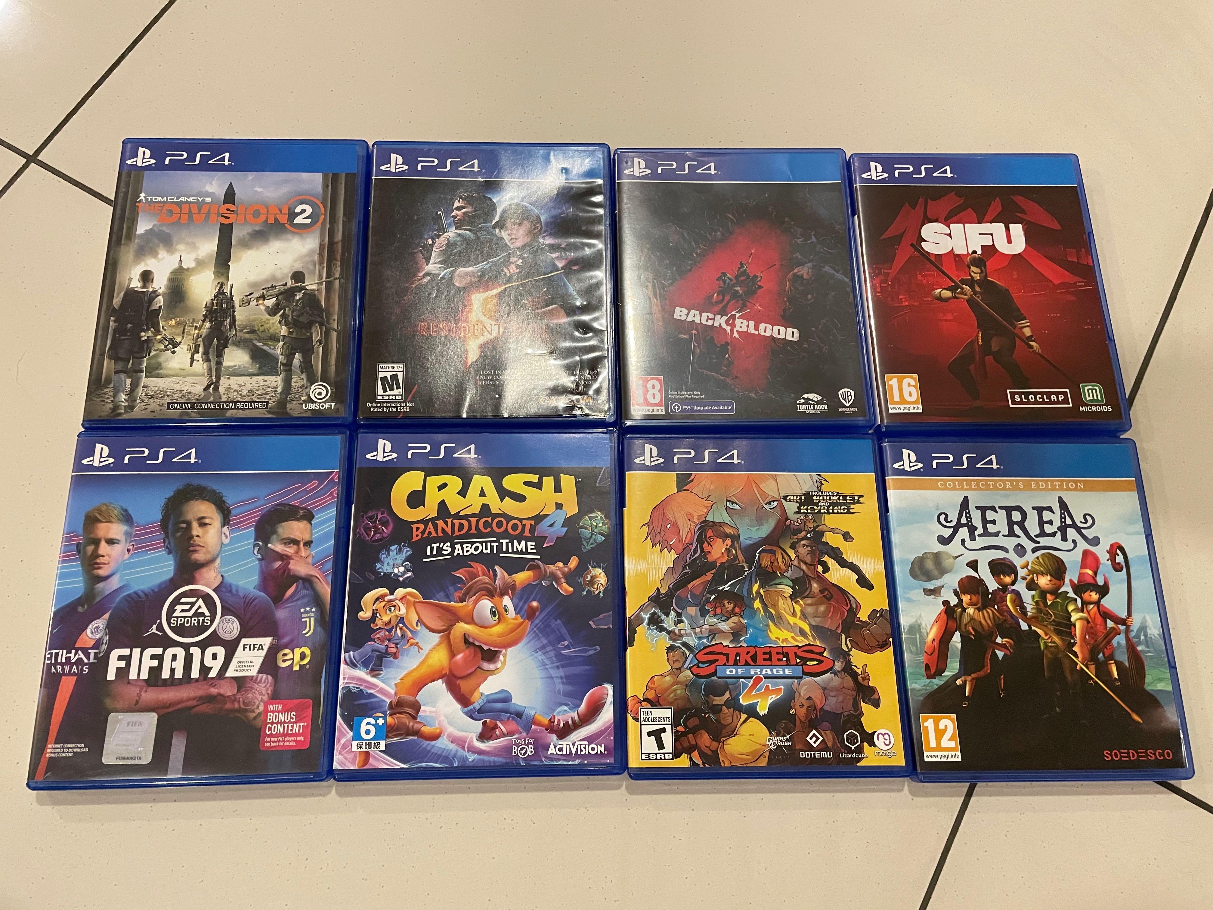 Ps4 used game Sifu back 4 blood resident evil Video Gaming