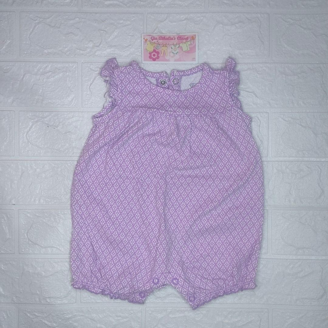 Purple romper, Babies & Kids, Babies & Kids Fashion on Carousell