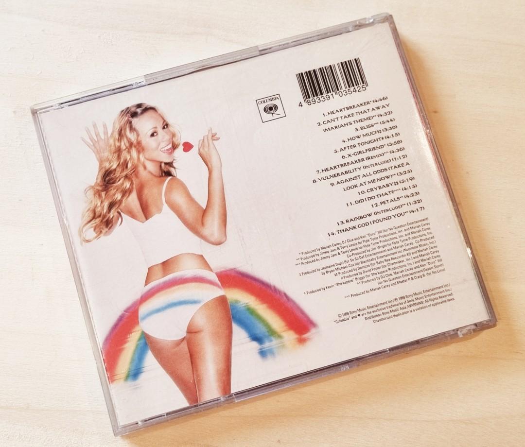Rainbow: Mariah Carey Album (CD) (Category: CDs & DVDs) located in Las Pinas. Submitted by pickledcrafts (Listing ID 1164951019, Image 3). Description: Rainbow: Mariah Carey Album (CD) Well used, working perfectly fine. RFS: Moving & decluttering. Rainbow, Mariah Carey's seventh studio long-player, is something like a concept album. Its theme is the various stages of the "emotional roller coaster," as she puts it, of her divorce and subsequent re