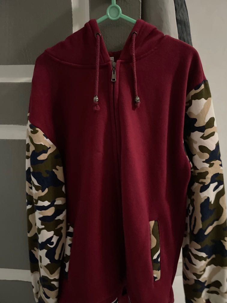 Red camo hoodie