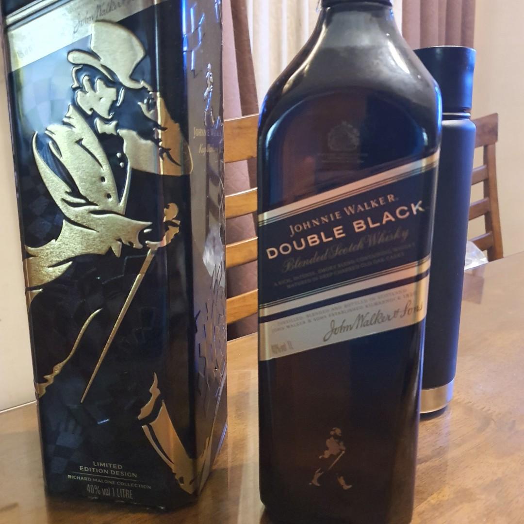 RUSH SALE! Johnnie Walker Double Black 1 liter, Food & Drinks ...