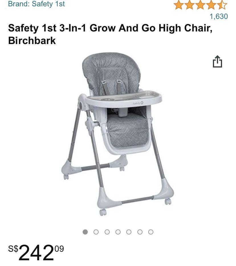 Safety First Baby High Chair, Babies & Kids, Baby Nursery & Kids