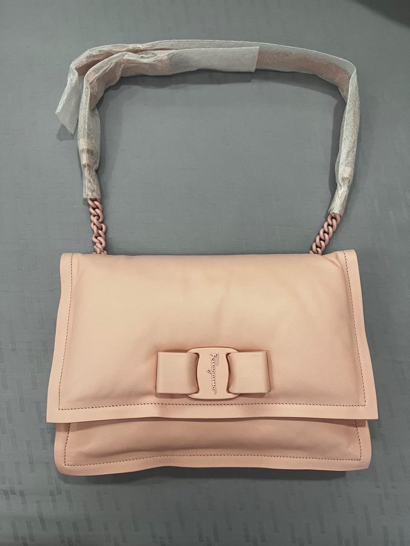 Salvatore Ferragamo Viva Bow Shoulder Bag (Small, Calf Leather