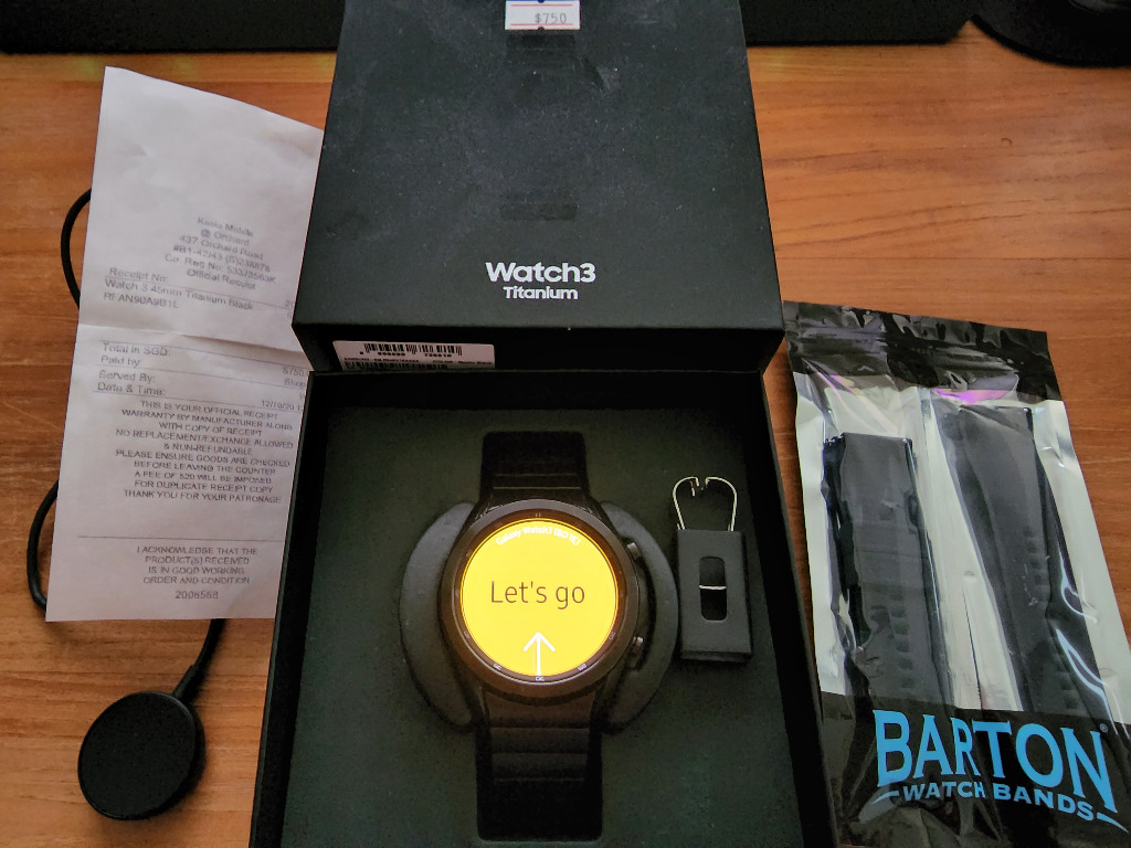 Samsung Watch3 Titanium 45mm Bt Mystic Black Sm R840ntkaasa Mobile Phones Gadgets Wearables Smart Watches On Carousell