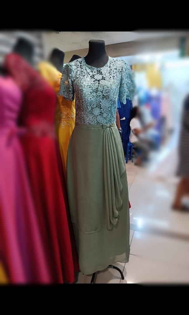 Semi formal dress gown (Category: Evening dresses & gowns) located in Quezon City. Submitted by rubyb1689 (Listing ID 1164843601, Image 1). Description: can be rented for 1500. security deposit: 1000 +1500. *security deposit will be returned after the rent. can fit up to 31 inch waist. Brand new. MOP: Paymaya, Gcash Meet up: Araneta Center, Cubao or Delivery (to be shouldered by buyer) via Grab.