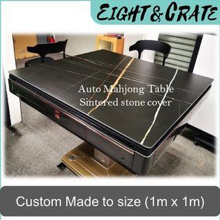 Sintered stone table top cover for auto mahjong table (1mx1m)