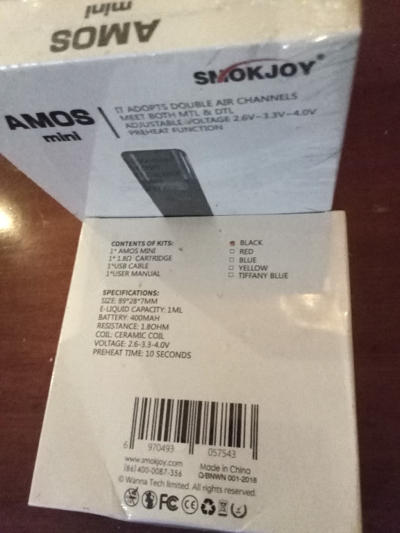 Smokjoy Atmos Mini Black NEW Unopened (16 boxes available ...