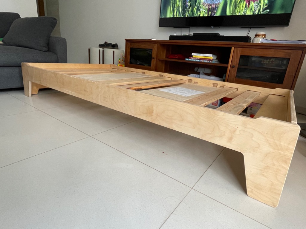 Sprout Kids Montessori Twin Bed Designed & Made in USA, Babies & Kids