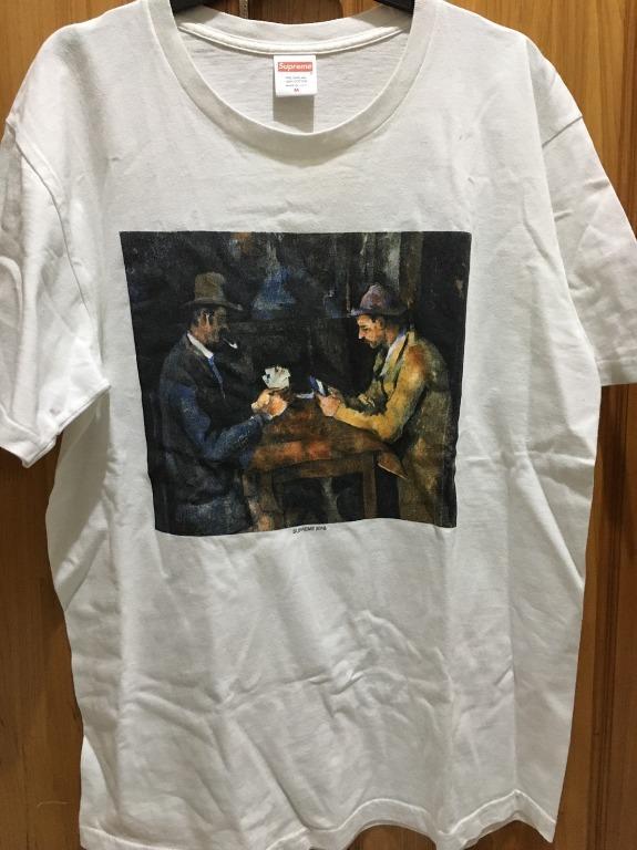 Supreme cards hot sale tee white