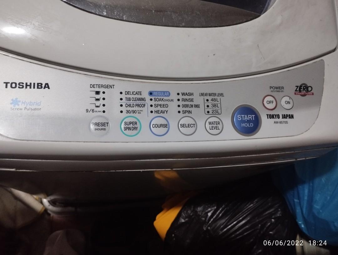 MESIN BASUH TOSHIBA ERROR E2 3 Model AW9790S Masalah E2, 41 OFF