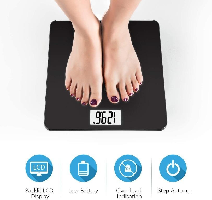 Uten Digital Body Scale, Bathroom Weight with StepbyStep Technology