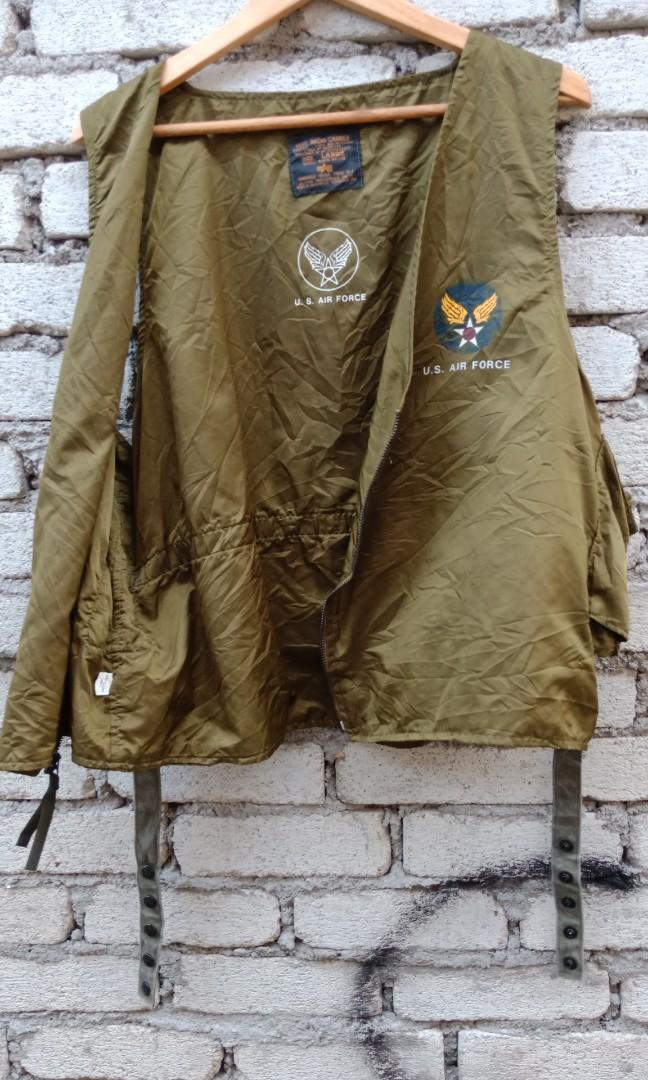 Vintage Avirex Vest TYPE E-1 Vest Radio Carrier Vest jacket, Men's ...