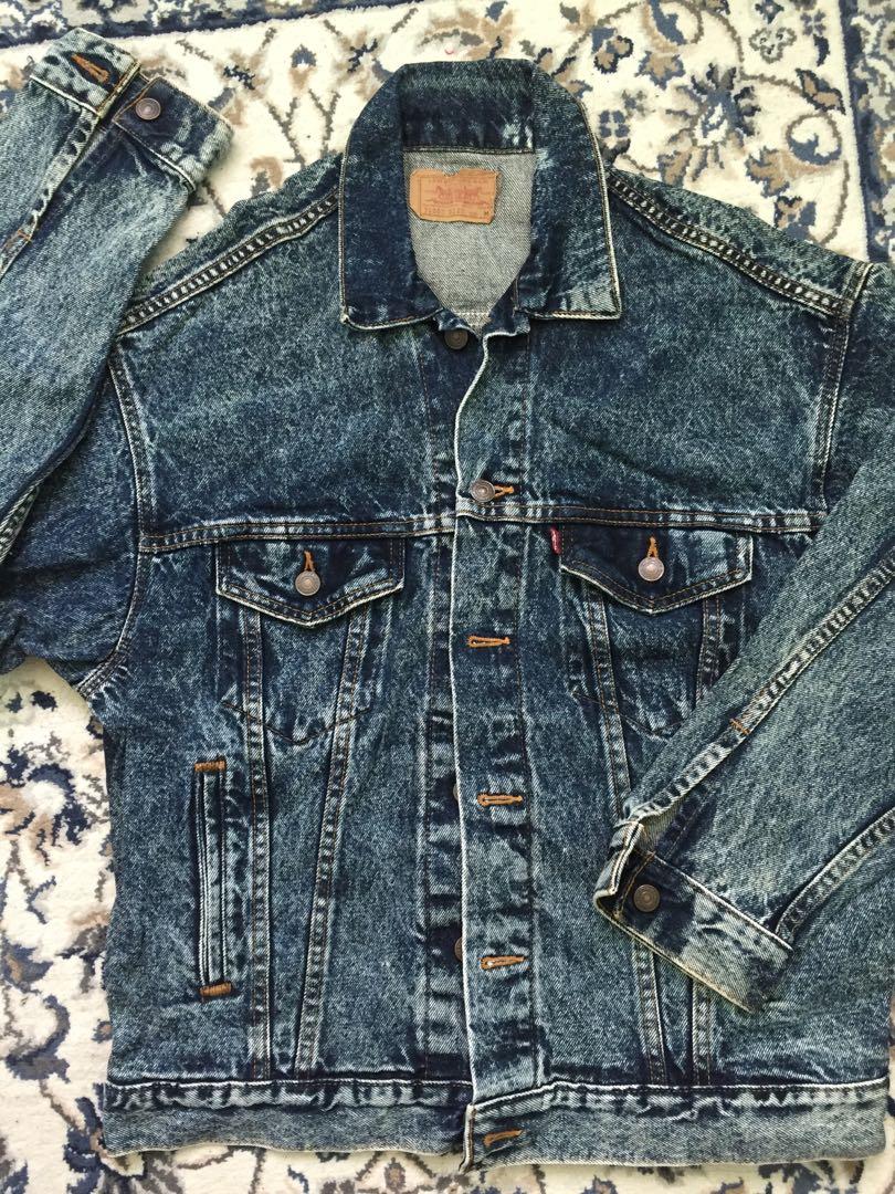 Acid wash levis jacket deals