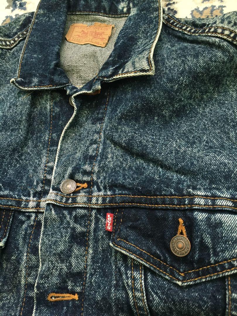 Acid wash levis jacket online