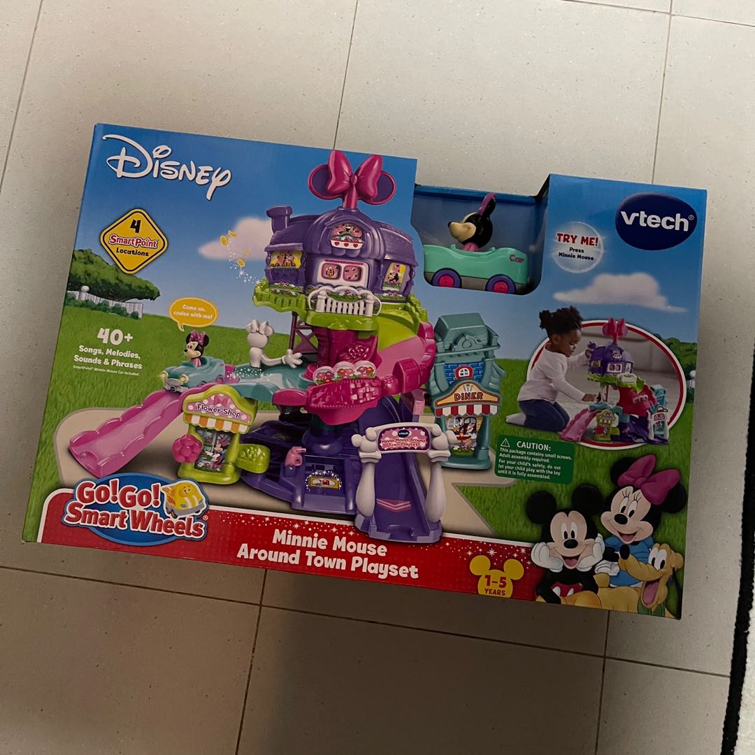 VTech Minnie Mouse Around Town Playset, Babies & Kids, Infant Playtime