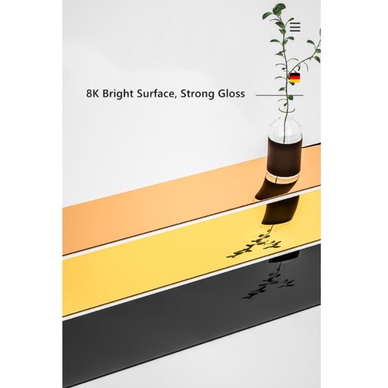 Wall Ceiling Edging Strip 5 Meter Stainless Steel Flat Decorative Lines