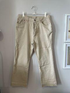 White Cream Ladies Jeans - Straight Cut