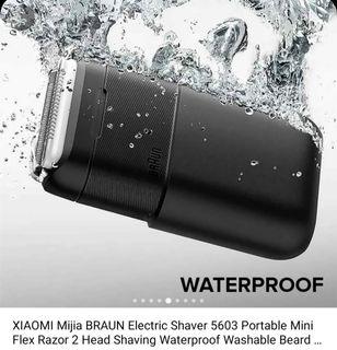 XIAOMI Mijia BRAUN Electric Shaver 5603 Portable Mini Flex Razor 2 Head Shaving Waterproof Washable Beard...