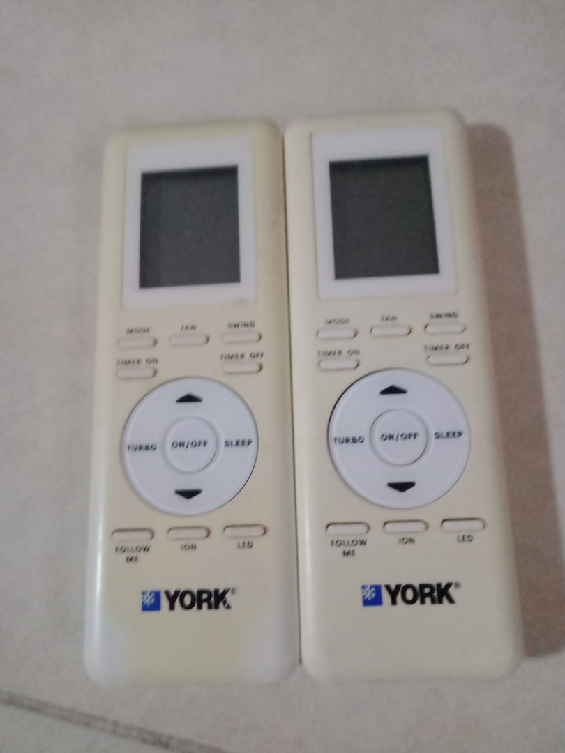 York Aircon remote control., TV & Home Appliances, Air Conditioners