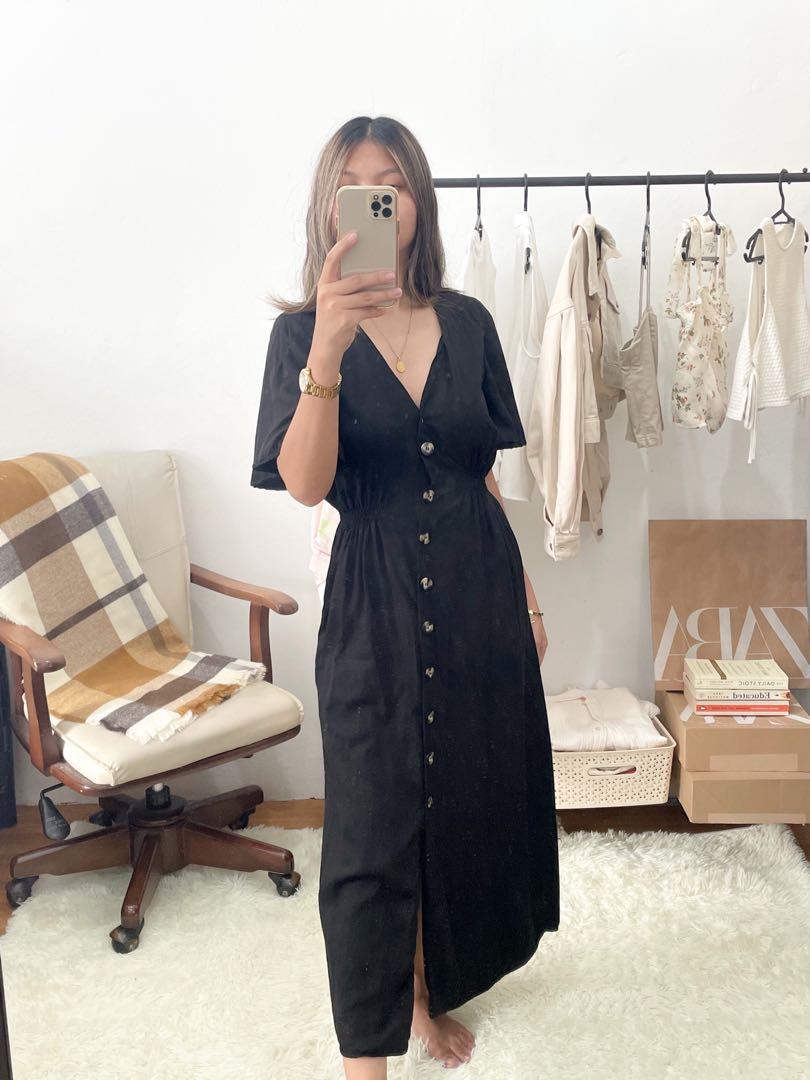 Button down clearance maxi dress