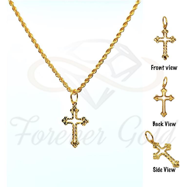 916 Gold Cross Pendant 7 Designs available