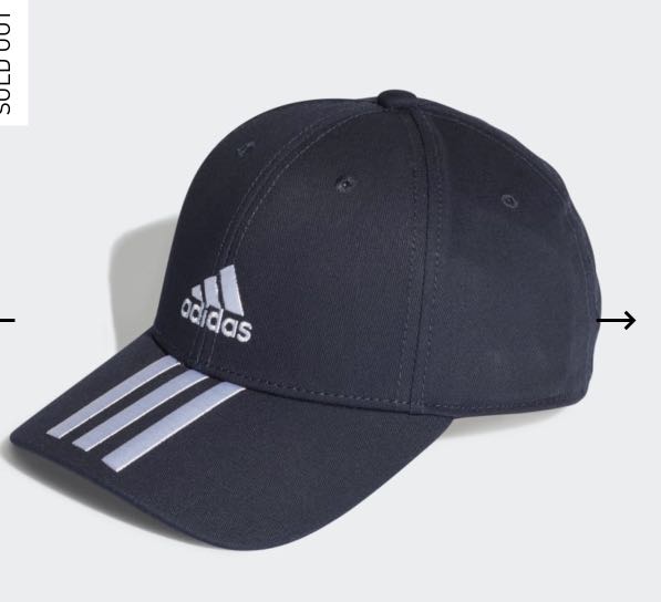 stripes baseball cap cotton twill 