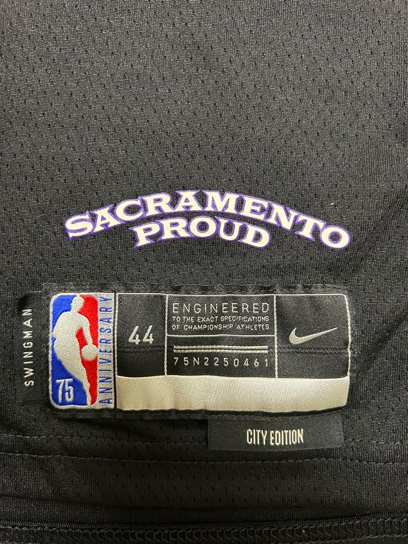 Nike De'aaron Fox Sacramento Kings City Edition Dri-fit Nba Swingman Jersey  In Grey, in Gray for Men