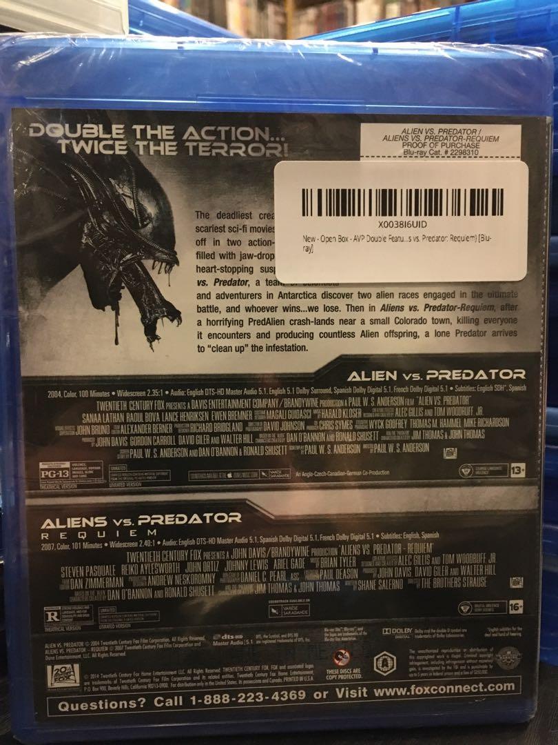 AVP Double Feature: Alien vs. Predator / Aliens vs. Predator: Requiem  (Blu-ray) 