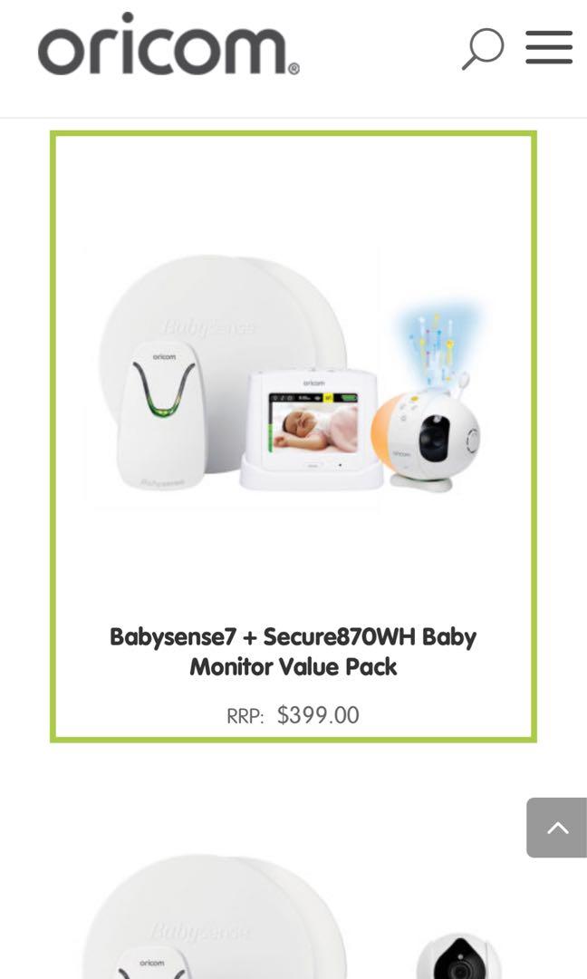 Baby Monitor with Breathing Sensor Pads ORICOM