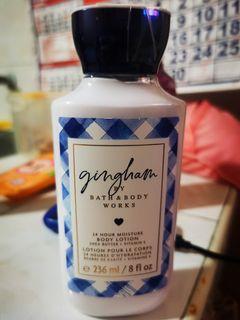 Bath and Body works Gingham lotion