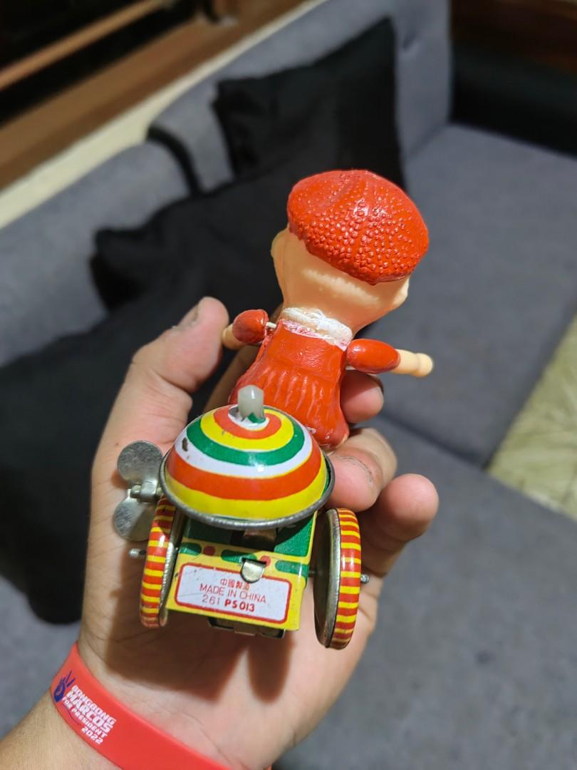 Bicycle Tin Toy (Category: Bicycles) located in Manila. Submitted by sinaunang_gamit (Listing ID 1165104106, Image 3). Description: Bicycle Tin Toy 800 pesos only.