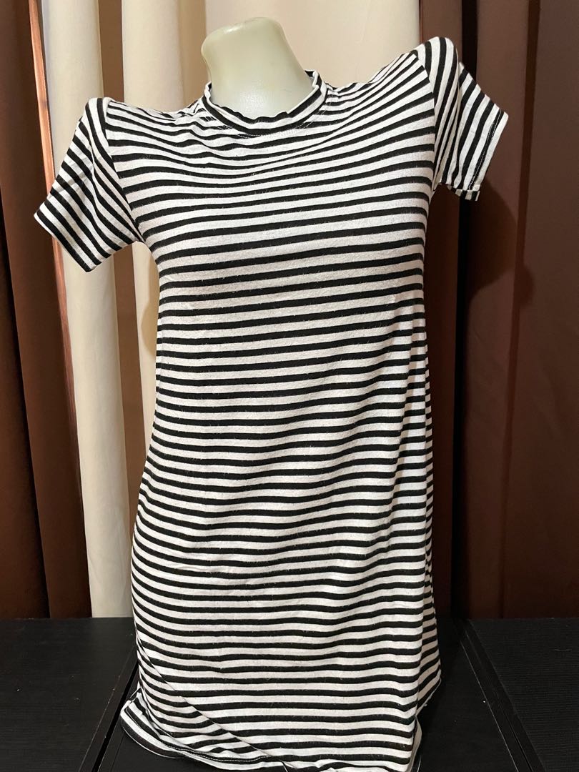Black and White Striped Dress, Women's Fashion, Dresses & Sets, Dresses
