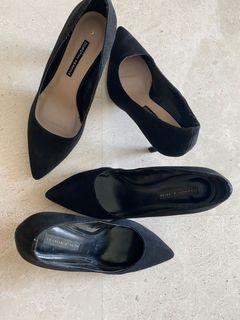 Black stiletto heels