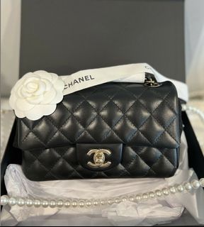 BNIB 2022 CHANEL Classic Mini Black Rectangular Rectangle Mini Flap Bag,  Women's Fashion, Bags & Wallets, Cross-body Bags on Carousell