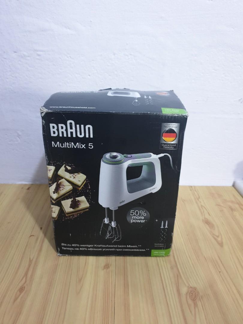 Braun HM5100WH MultiMix Hand Mixer, White, TV & Home Appliances