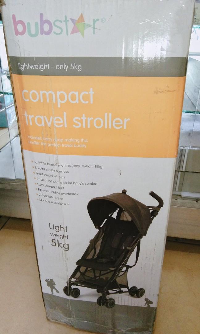 Bubstar Compact travel Stroller, Babies & Kids, Going Out, Strollers on