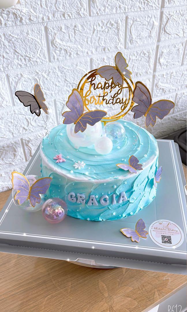 Turquoise Birthday Cake | TikTok