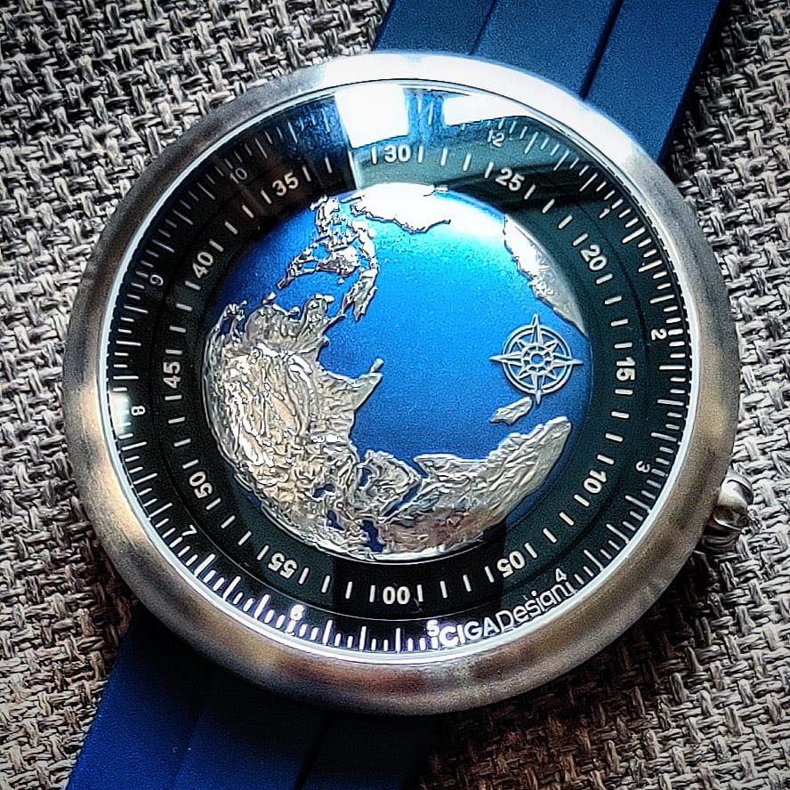 Ciga Blue Planet Stainless Steel Watch, Luxury, Watches on Carousell