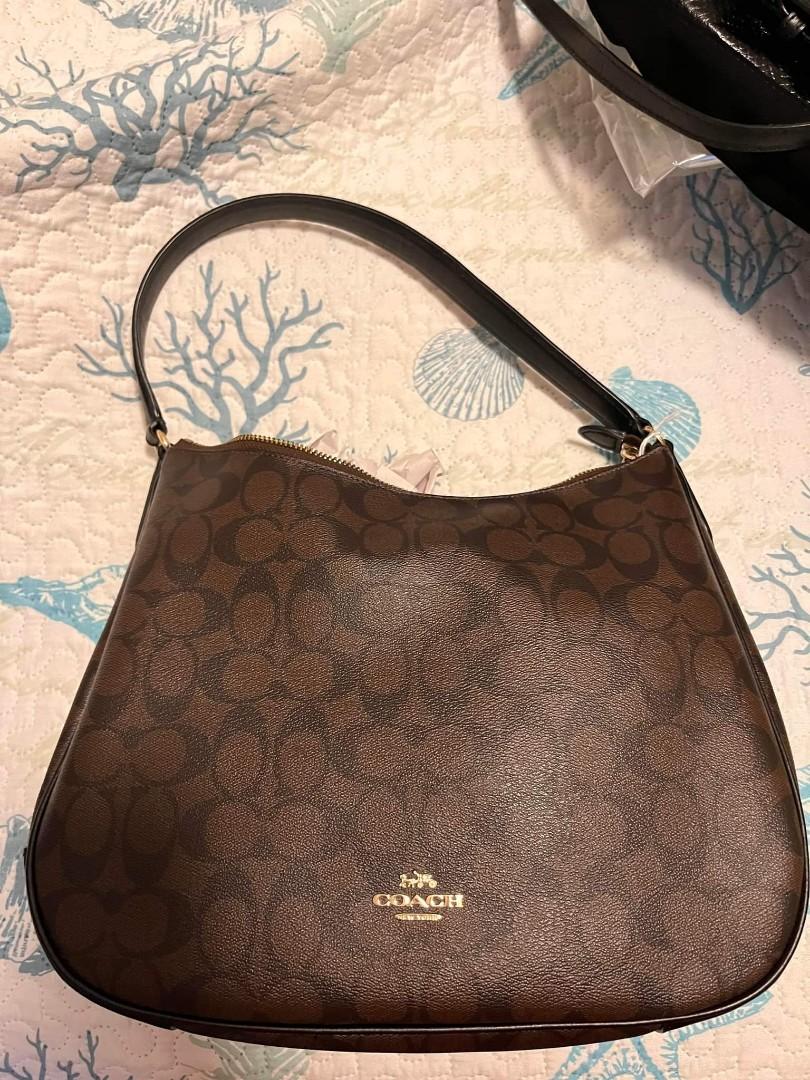 Coach Hobo Bag (ORIGINAL) Brown Black, Luxury, Bags & Wallets on Carousell