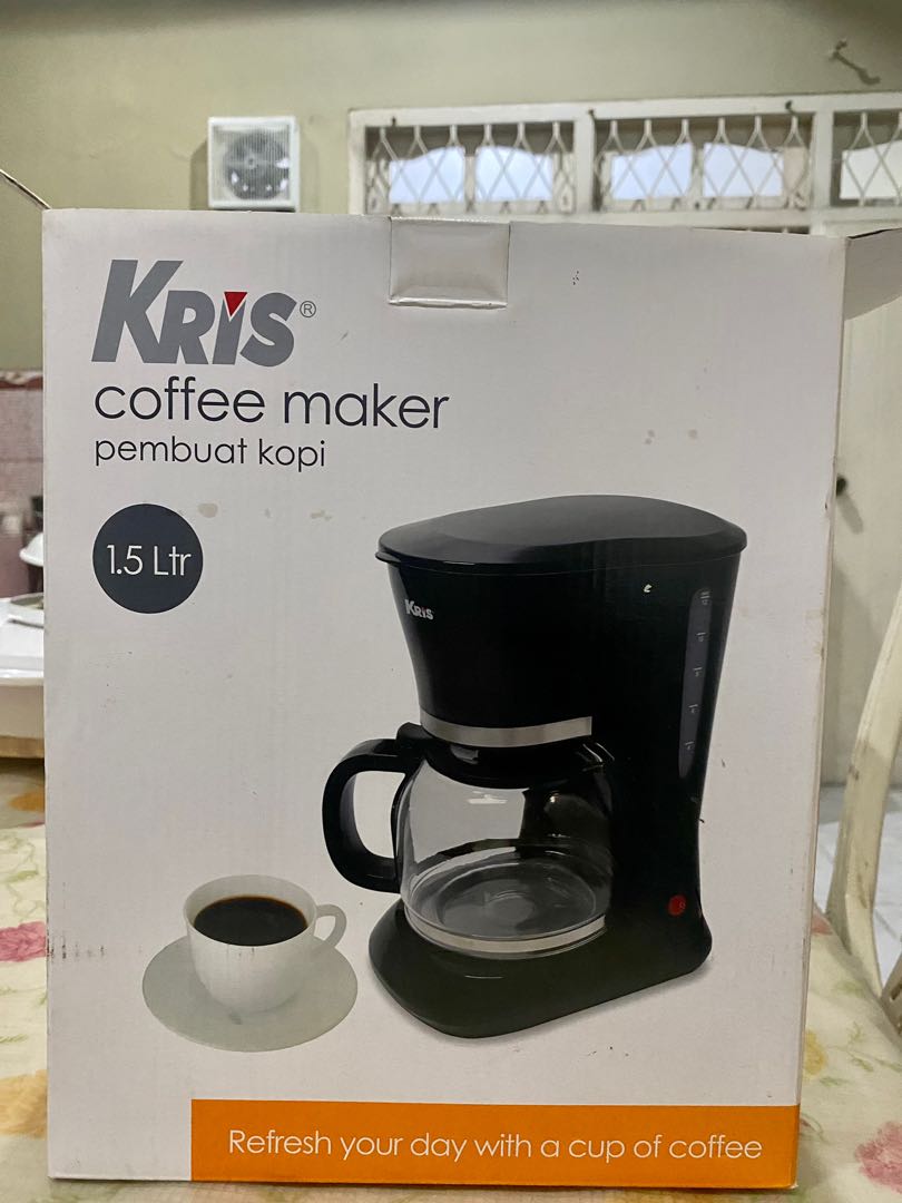 Coffee Maker Kris 1,5 liter, Kitchen & Appliances di Carousell