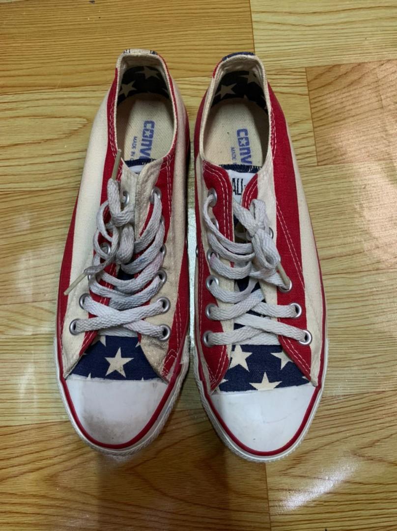Converse usa flag shoes hot sale