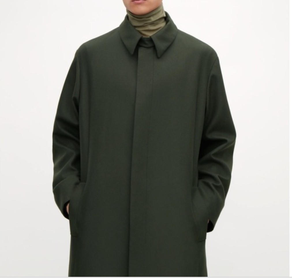 Cos single breasted wool mac hotsell