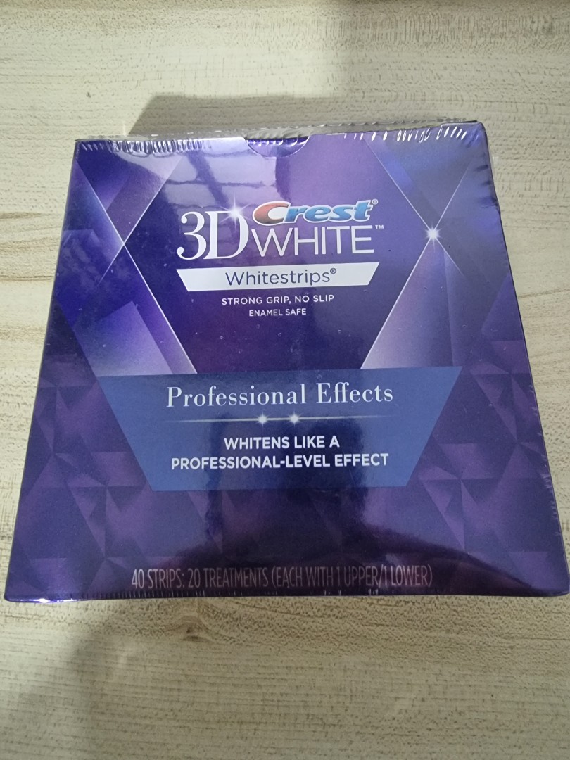 Crest 3D whitestrips, Enamel safe 40 strips (20 treatments), Beauty
