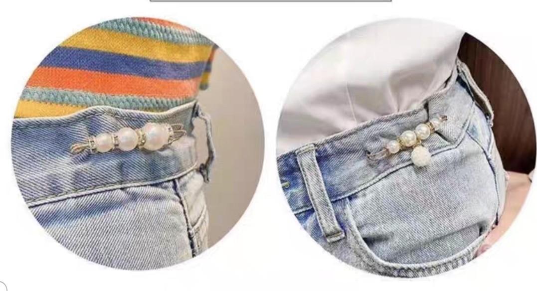 5-Piece Vintage Scarf Pins Set - Oversized Decorative Safety Pins