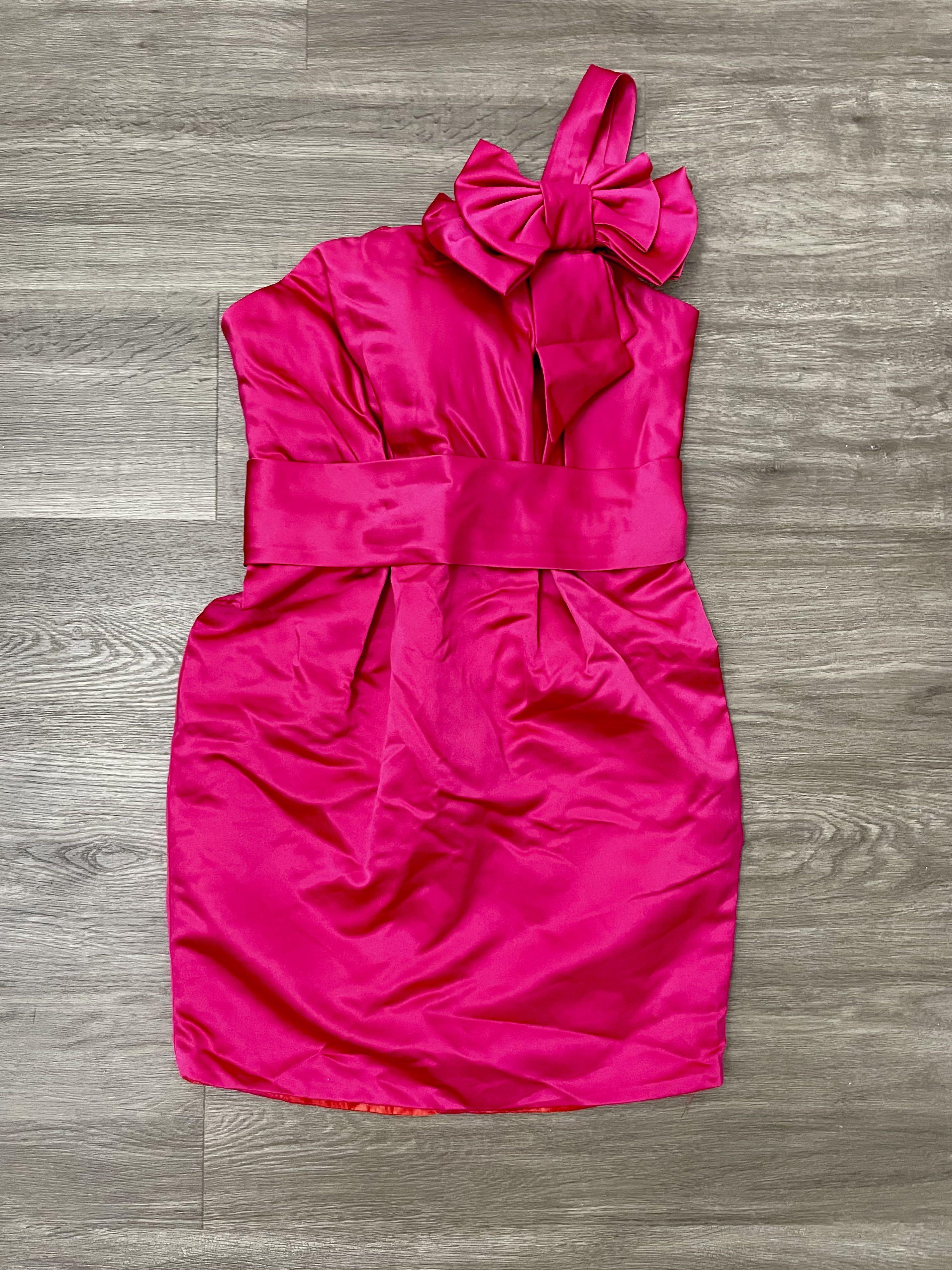 Fuchsia Pink Cocktail Evening Dress Women s Fashion Dresses